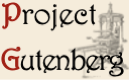 Project Gutenberg logo with printing press